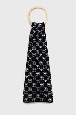 Moschino Fular Femei, Culoarea Negru, Modelator Dama, Tricotaj