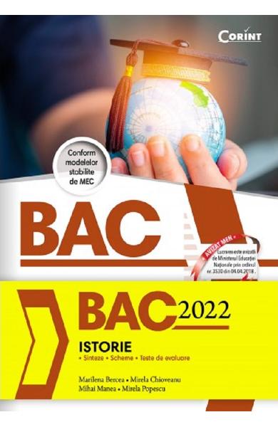 Bacalaureat 2022. Istorie - Marilena Bercea, Mirela Chioveanu, Mihai Manea, Mirela Popescu