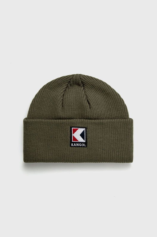 Kangol Căciulă Culoarea Verde, Din Tesatura Neteda Dama