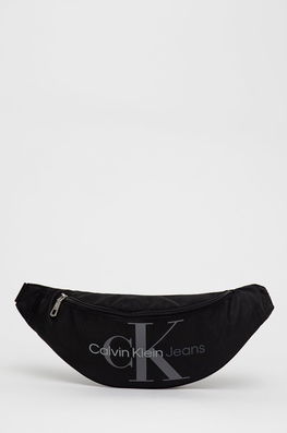Calvin Klein Jeans Borseta Culoarea Negru Bărbaţi, Textil, Model Print