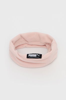 Puma Fular Impletit Culoarea Roz, Modelator Dama, Tricotaj, Model Model Fin