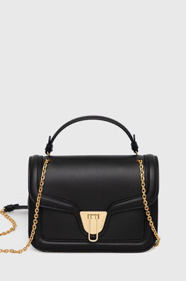 Coccinelle Poseta De Piele Culoarea Negru Dama