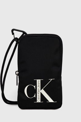 Calvin Klein Jeans Carcasa De Telefon Culoarea Negru Bărbaţi, Pentru Telefon, Model Print