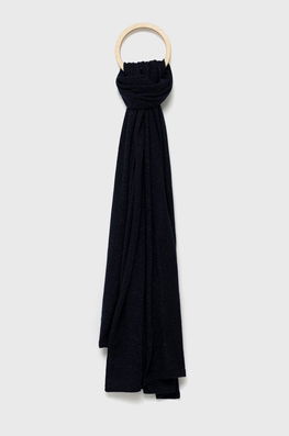 Marella Esarfa Din Amestec De Casmir Culoarea Albastru Marin, Neted Dama Bleumarin, Tricotaj