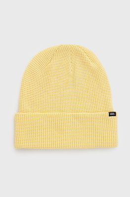 Vans Caciula Culoarea Galben, Din Tricot Gros Dama