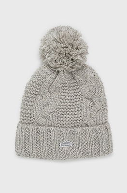 Superdry Caciula Din Amestec De Lana Culoarea Gri, Din Tricot Gros Dama, Cu Un Amestec De Lana, Model Melanj