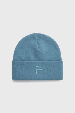 Fila Caciula Din Tricot Gros Dama Albastru, Model Imprimeu