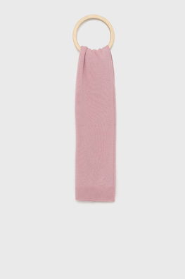 Sisley Esarfa Din Amestec De Lana Culoarea Roz, Neted Dama, Tricotaj