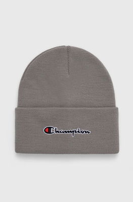 Champion Caciula Culoarea Gri, Din Tricot Gros Bărbaţi, Model Imprimeu