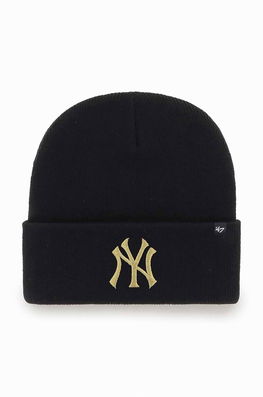 47brand Caciula Mlb New York Yankees Culoarea Negru, Dama, Model Imprimeu