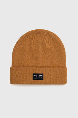 Puma Caciula Culoarea Portocaliu, Din Tricot Gros Dama, Model Imprimeu