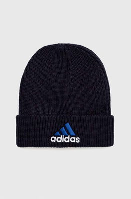 Adidas Caciula Culoarea Albastru Marin, Dama Bleumarin, Model Imprimeu