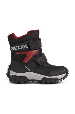 Geox Cizme De Iarna Pentru Copii Culoarea Negru, Imitatie De Piele
