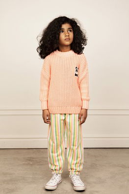Mini Rodini Pulover De Bumbac Pentru Copii Culoarea Roz, Model Imprimeu