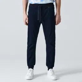 Cropp - Blugi jogger - Albastru