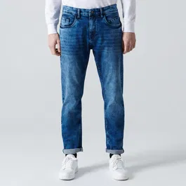 Cropp - Blugi regular - Albastru