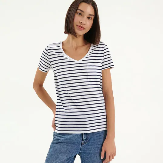 House - Tricou în dungi - Cu dungi