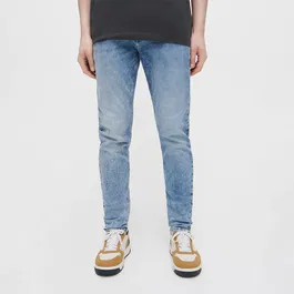 House - Blugi slim cu talie medie - Albastru