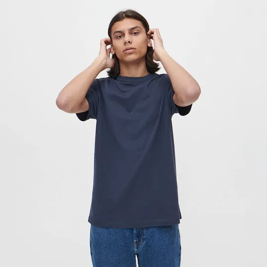 House - Tricou basic uni - Bleumarin