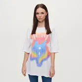 House - Tricou oversized My Own Aura - Alb