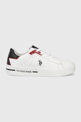 U.S. Polo Assn. Sneakers Culoarea Alb Bărbaţi, Imitatie De Piele