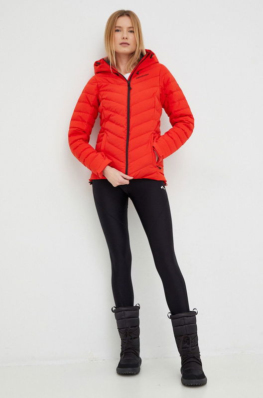 Peak Performance Geaca De Puf Frost Culoarea Rosu Dama