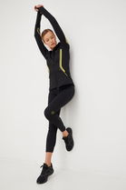 Adidas By Stella McCartney Hanorac De Jogging Truepace Femei, Culoarea Negru, Cu Glugă, Cu Imprimeu Dama, Cu Elastan, Model Print