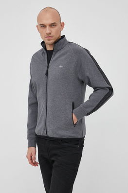 Lacoste Bluza Barbati, Culoarea Gri, Neted Bărbaţi, Cu Elastan