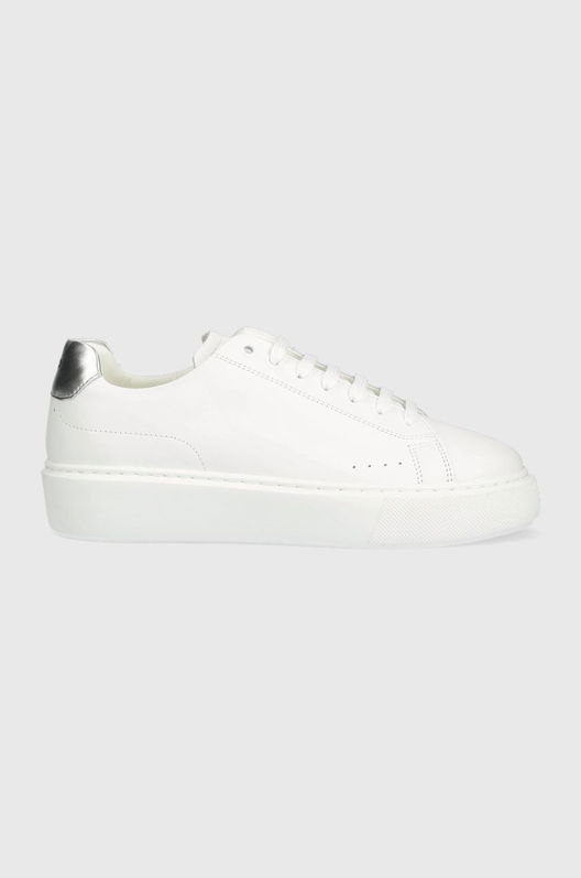 HUGO Sneakers Din Piele Quiver Culoarea Alb Dama