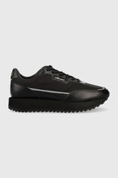 Ellesse Sneakers Culoarea Negru Bărbaţi, Imitatie De Piele