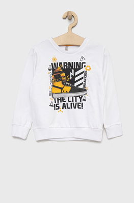 Birba&Trybeyond Hanorac De Bumbac Pentru Copii Culoarea Alb, Cu Imprimeu, Model Print