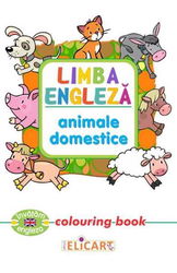 Limba engleză. Animale domestice. Colouring book