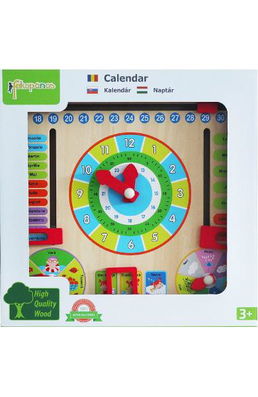 Calendar educativ din lemn in limba romana