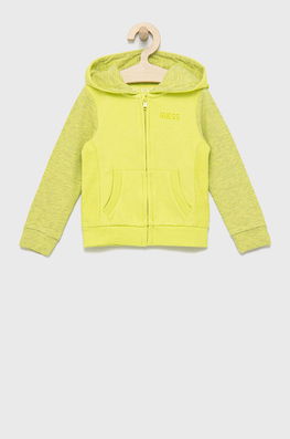 Guess Bluza Copii Culoarea Galben, Modelator