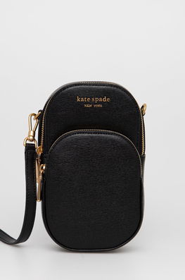 Kate Spade Poseta De Piele Culoarea Negru Dama, Model Imprimeu