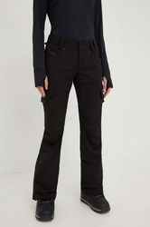 Billabong Pantaloni Nela Culoarea Negru Dama, Panza