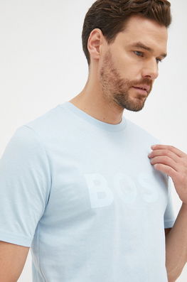 BOSS Tricou Barbati, Melanj Bărbaţi Albastru