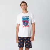Sinsay - Pijama Superman - Alb