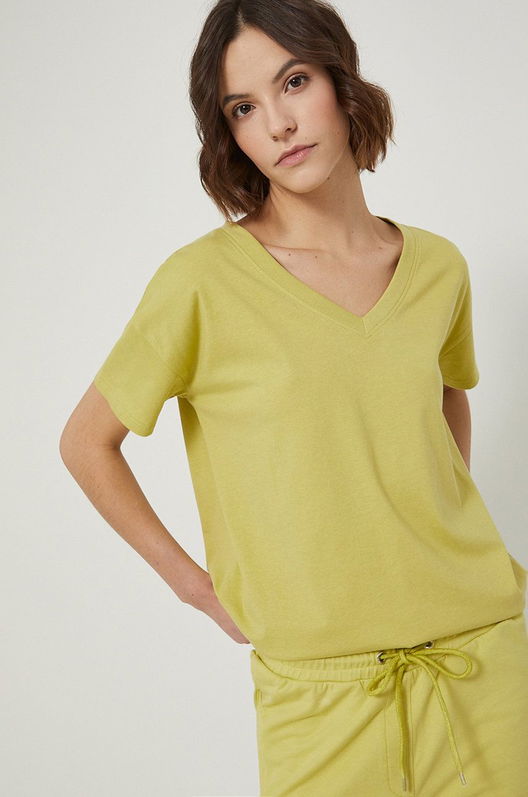 Medicine Tricou Din Bumbac Culoarea Verde Dama
