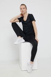 Only Play Tricou Femei, Culoarea Negru Dama, Cu Elastan, Model Imprimeu
