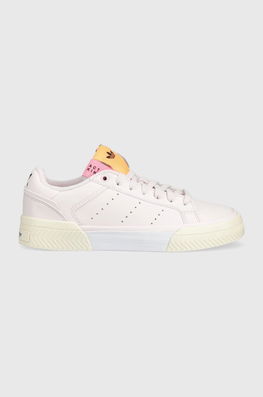 Adidas Originals Sneakers Court Torino Culoarea Roz Dama, Imitatie De Piele