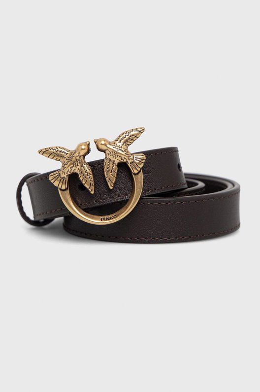 Pinko Curea De Piele Femei, Culoarea Maro Dama