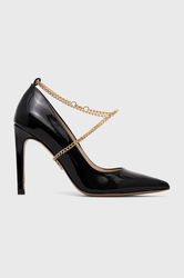 Baldowski Stilettos De Piele Culoarea Negru Dama, Toc Subtire