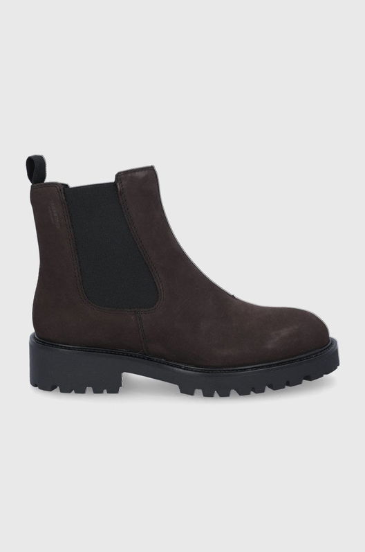 Vagabond Ghete Chelsea De Piele Femei, Culoarea Maro, Cu Toc Plat Dama