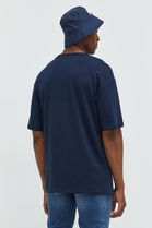Jack & Jones Tricou Din Bumbac Jorbrink Culoarea Albastru Marin, Cu Imprimeu Bărbaţi Bleumarin, Model Print