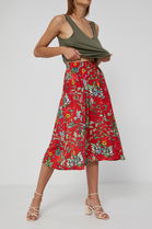 Fusta Commercial Medicine Dama Rosu, Panza, Casual