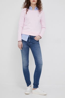 Armani Exchange Jeansi Femei , Medium Waist Dama Bleumarin