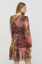 Guess Rochie Mini, Evazati Dama Multicolor, Panza, Casual, Model Flori