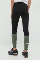 The North Face Leggins Sport Mountain Athletics Femei, Culoarea Verde, Modelator Dama, Tricotaj