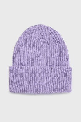 Pieces Caciula Culoarea Violet, Din Tricot Gros Dama